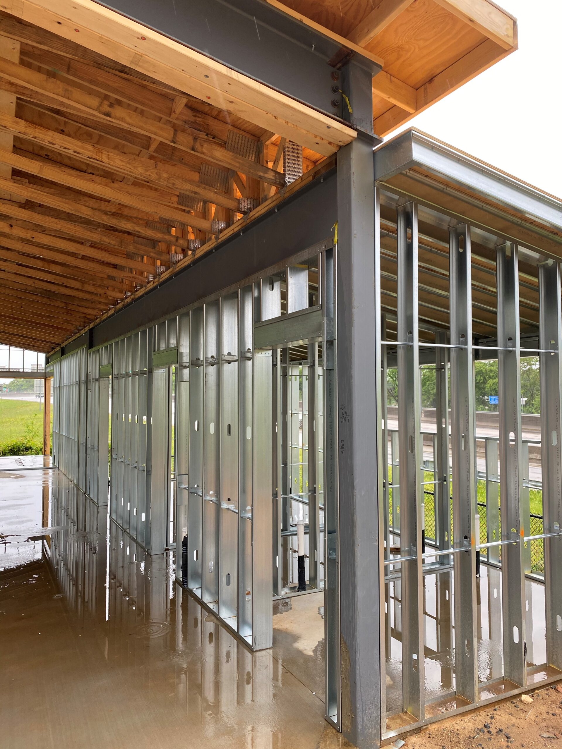 Metal Framing with Engineered Roof Truss
